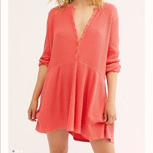 FREE PEOPLE Blossom Button-Up T-Shirt Dress